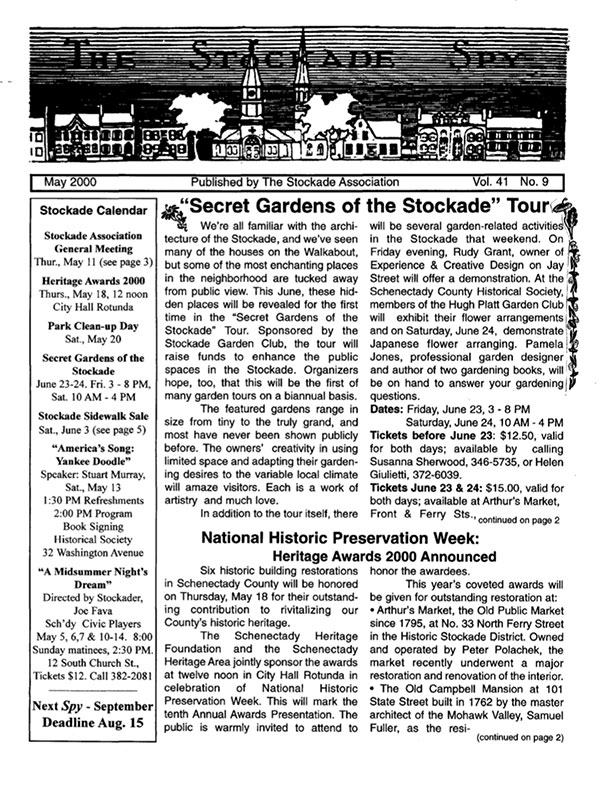 Stockade Spy May 2000 cover