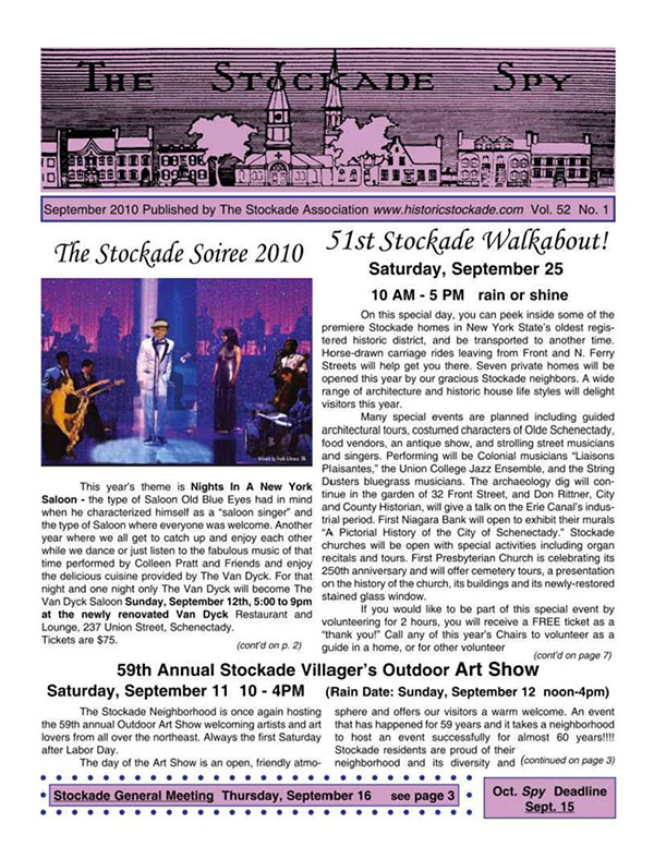 Stockade Spy September 2010 cover
