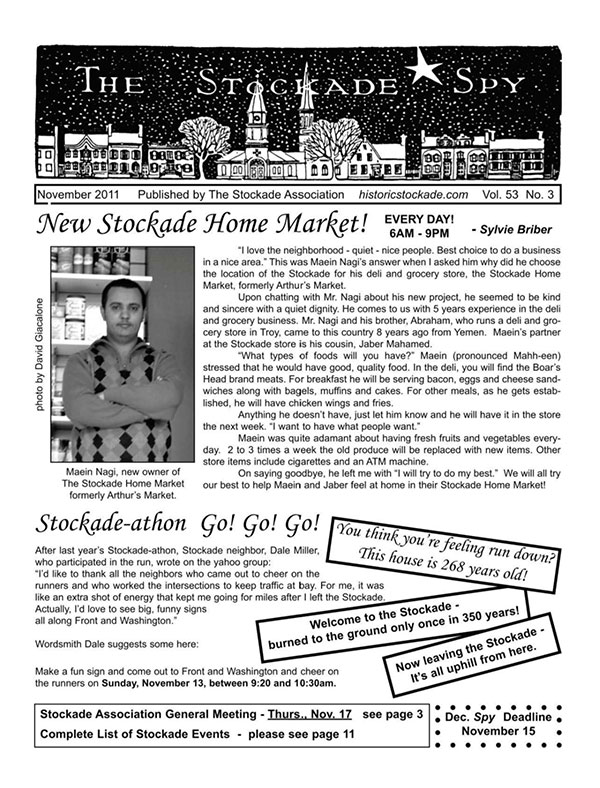 Stockade Spy November 2011 cover