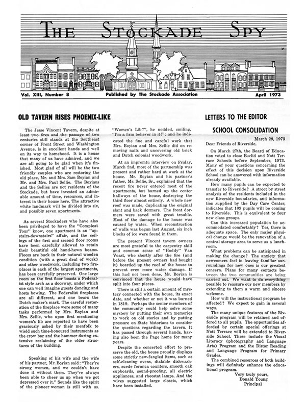 Stockade Spy April 1973 cover