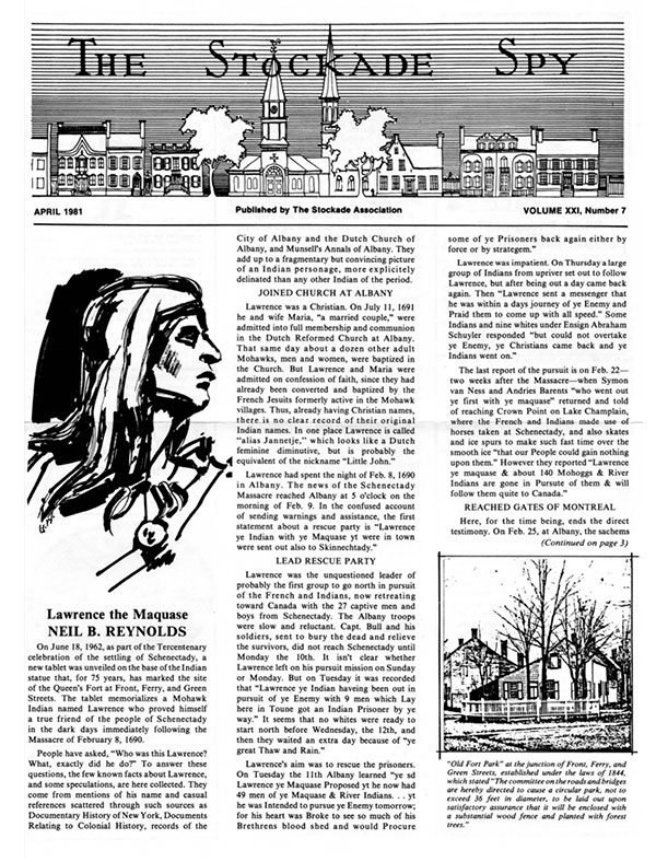 Stockade Spy April 1981 cover