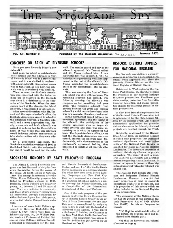 Stockade Spy January 1972 cover