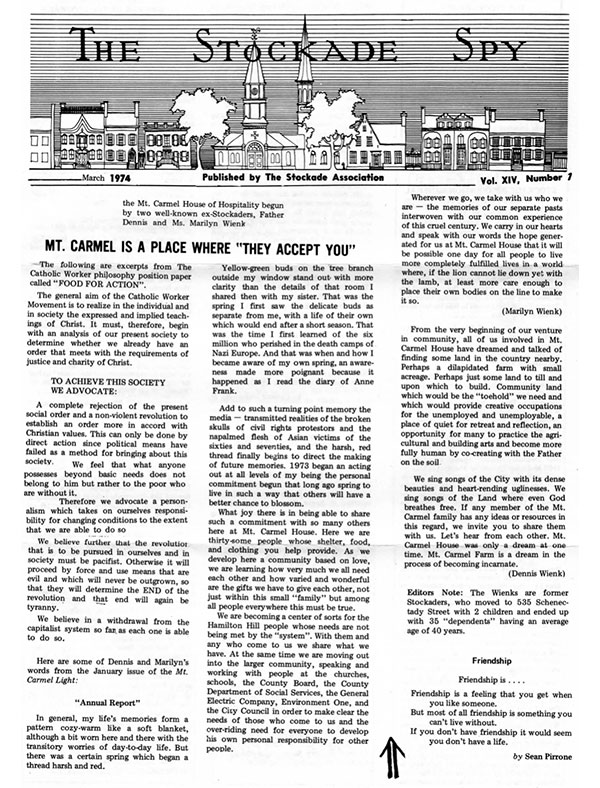 Stockade Spy March 1974 cover
