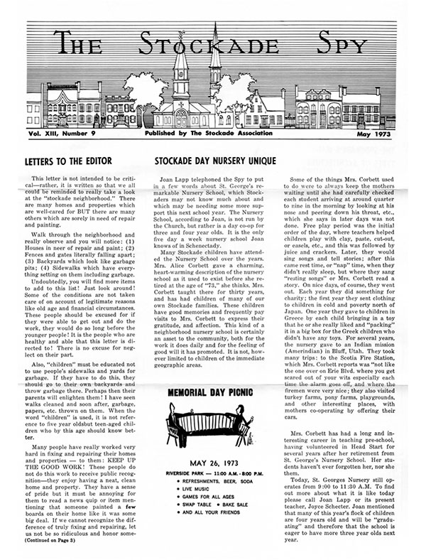 Stockade Spy May 1973 cover