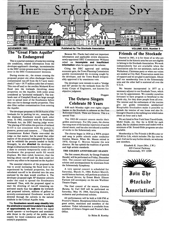 Stockade Spy November 1983 cover