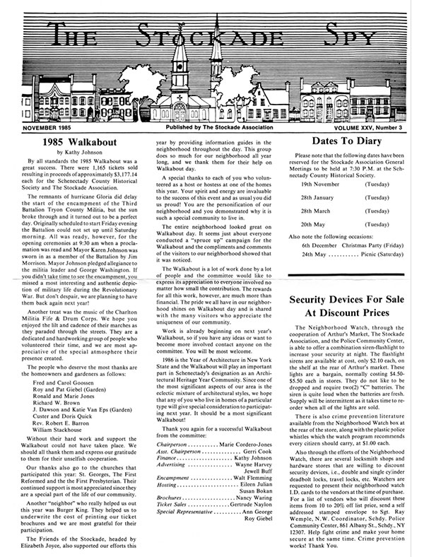 Stockade Spy November 1985 cover
